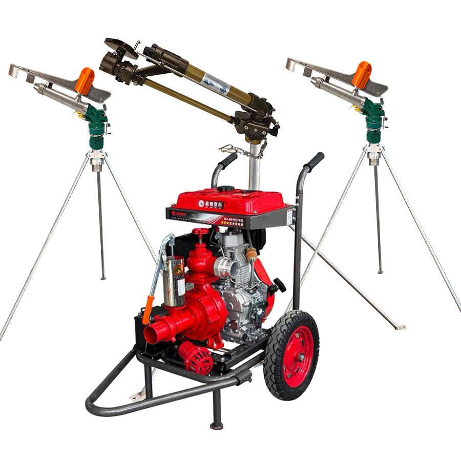 盐城一体式灌溉机组 全套喷枪水带配齐 抗旱浇地神器